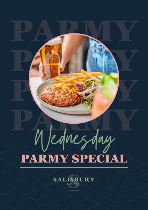 Parmy Wednesday at Salisbury Hotel
